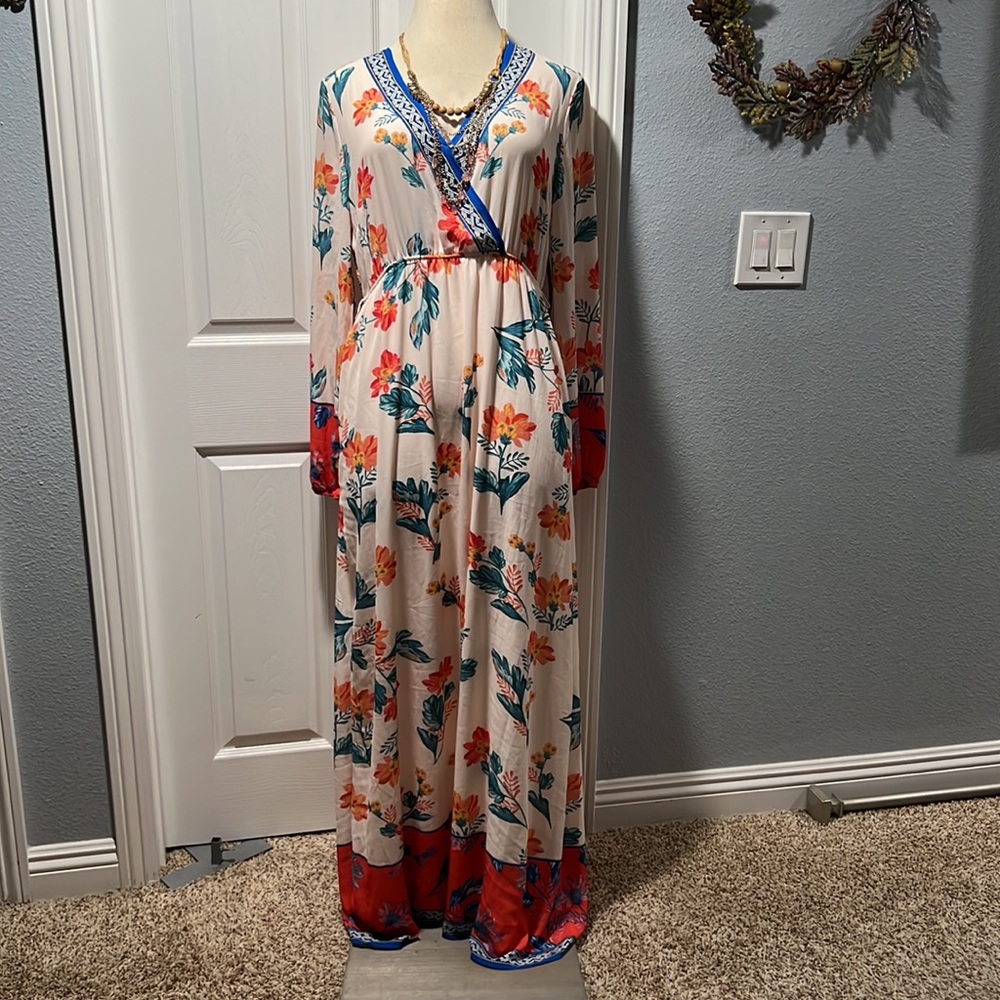 FALL FLORAL MAXI - Picture 3 of 9